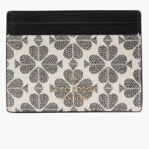 Kate Spade‎ Black and Cream Clover Card Holder